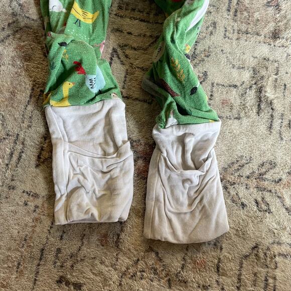 Little Sleepies 18-24mos Farm Animals Green Zippy One Piece Bamboo Sleeper EUC - Picture 8 of 8